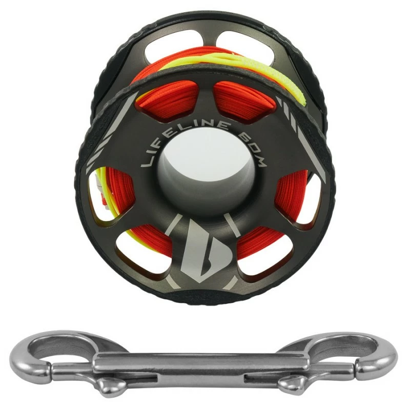 LIFELINE Dévidoir à Doigt 60m Aluminium - Apeks 3 LIFELINE Dévidoir à Doigt 60m Aluminium - Apeks
