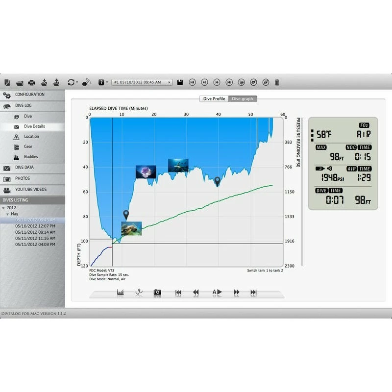 Interface I300 & I550 DIVERLOG Pour Ordinateur Aqualung 8 Interface I300 & I550 DIVERLOG Pour Ordinateur Aqualung – Image 6