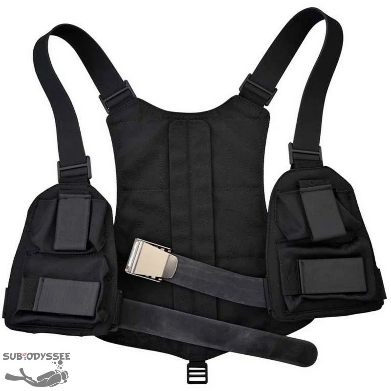 Baudrier Modulable 4 à 9 Kg Grenaille Inox Sangle Caoutchouc & Boucle US Inox - Sublest 3 Baudrier Modulable 4 à 9 Kg Grenaille Inox Sangle Caoutchouc & Boucle US Inox - Sublest