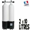 Bi-Bouteille De Plongée 2 X 10 Litres 230 Bars (Ø171mm) - Roth -Sub-Odyssee Soldes Magasin bi bloc bouteille 2x10 litres 230 bars isolation roth pas cher sub odyssee
