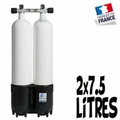 Bi-Bouteille De Plongée 2 X 7.5 Litres 230 Bars (Ø140mm) - Roth