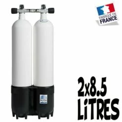 Bi-Bouteille De Plongée 2 X 8.5 Litres 230 Bars (Ø140mm) - Roth