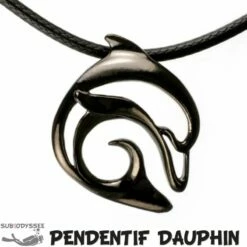 Pendentif DAUPHIN "FLIPPER" Hematite - BigBlue By St John