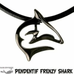 Pendentif FRENZY REEF SHARK Hematite - BigBlue By St John
