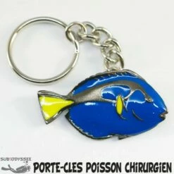Porte Cle POISSON CHIRURGIEN BLEU Etain - BigBlue By St John