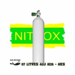 Bouteille 7 Litres 230 Bars Aluminium BLANC Nitrox - Luxfer