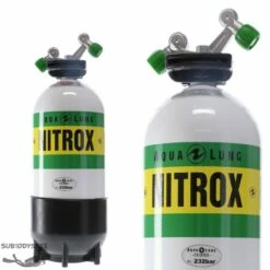 Bouteille/bloc 12 Litres 230 Bars Nitrox/O2 2 Sorties TAG - Aqualung