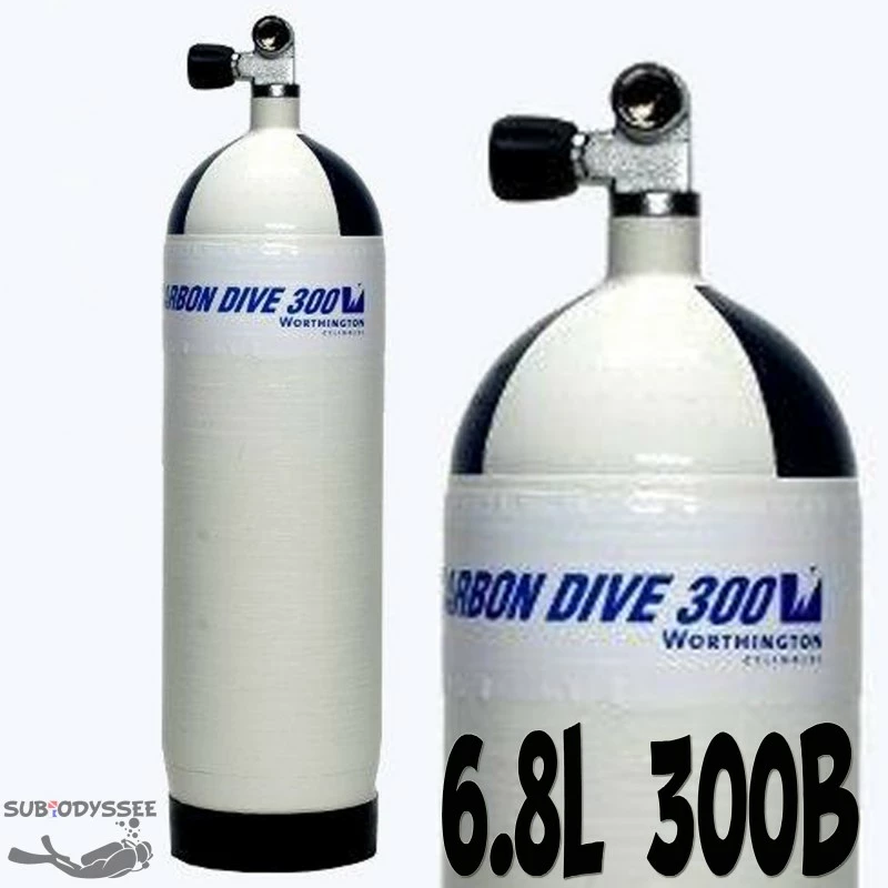 Bouteille Carbone 6,8 Litres 300 Bars + Robinet 1 Sortie - CarbonDive 3 Bouteille Carbone 6,8 Litres 300 Bars + Robinet 1 Sortie - CarbonDive