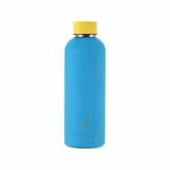 Bouteille THERMOS 500ml Caoutchouc TURQUOISE JAUNE - Cressi -Sub-Odyssee Soldes Magasin cressi bouteille thermos 500ml caoutchouc pas cher sub odyssee 2