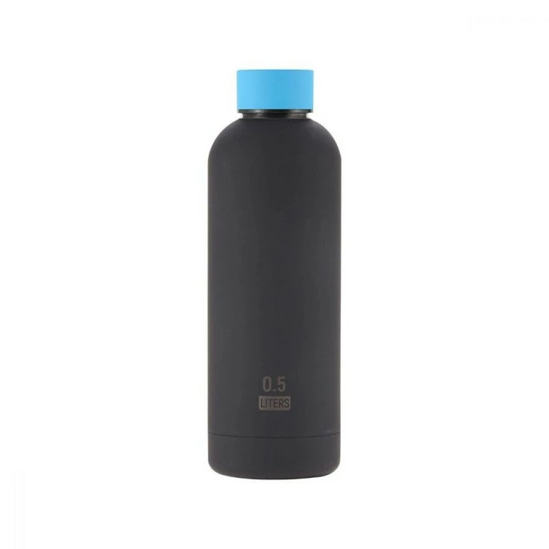 Bouteille THERMOS 500ml Caoutchouc NOIR BLEU - Cressi 5 Bouteille THERMOS 500ml Caoutchouc NOIR BLEU - Cressi – Image 3