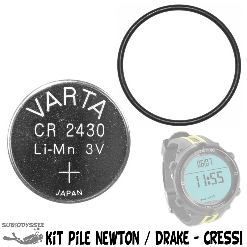 Kit PILE + Joint Pour Ordinateur DRAKE / NEWTON - Cressi 3 Kit PILE + Joint Pour Ordinateur DRAKE / NEWTON - Cressi