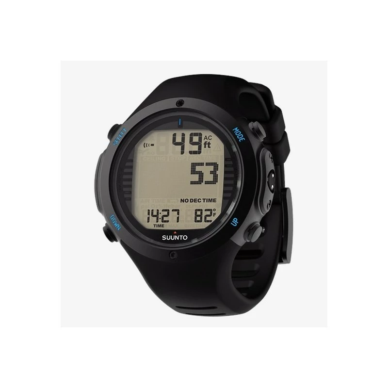 D6i NOVO ALL BLACK Elastomère Montre Ordinateur + Interface USB - Suunto 4 D6i NOVO ALL BLACK Elastomère Montre Ordinateur + Interface USB - Suunto – Image 2