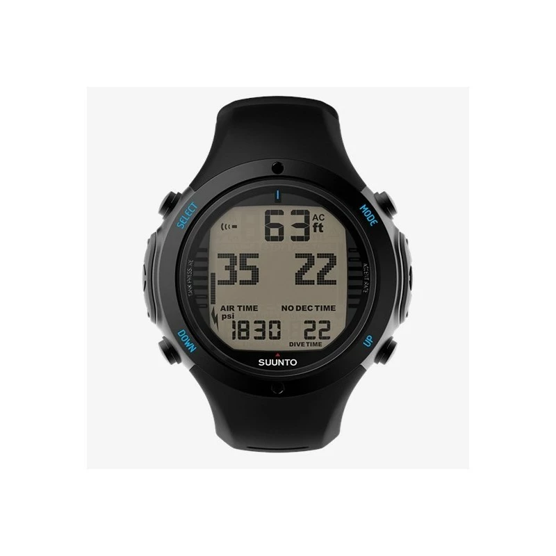 D6i NOVO ALL BLACK Elastomère Montre Ordinateur + Interface USB - Suunto 5 D6i NOVO ALL BLACK Elastomère Montre Ordinateur + Interface USB - Suunto – Image 3
