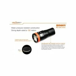 D900V Phare VIDEO 2200 Lumen - ORCA TORCH -Sub-Odyssee Soldes Magasin d900v phare video 2200 lumen orca torch 4
