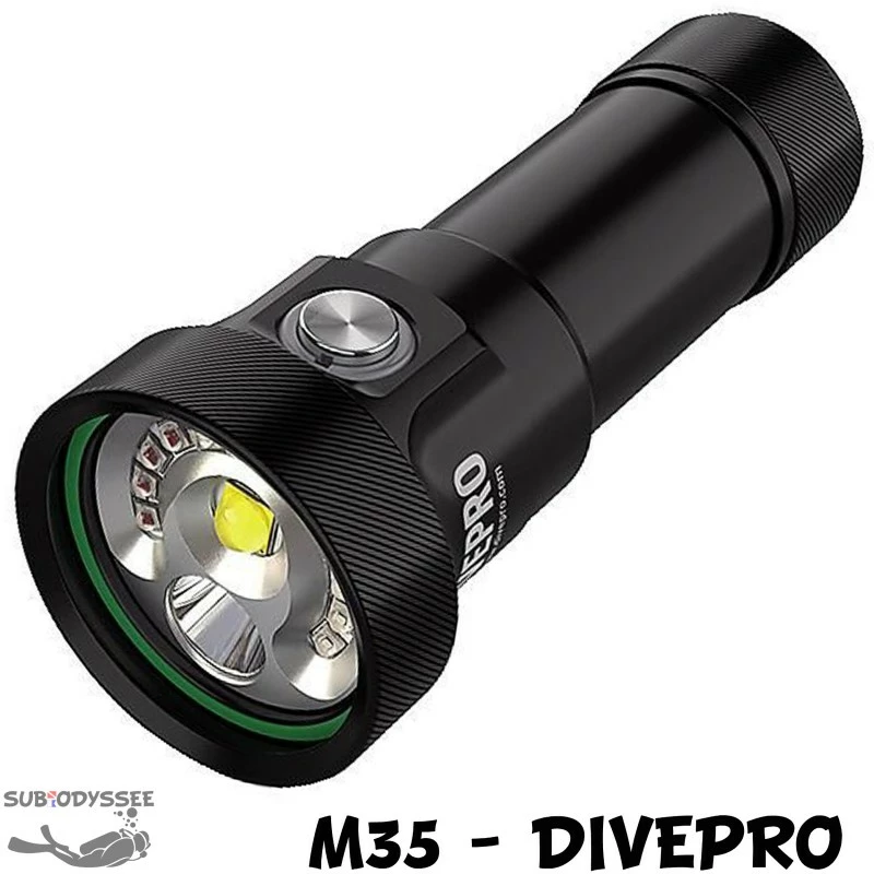 M35 Phare Photo/Vidéo 3500Lumen - Divepro 3 M35 Phare Photo/Vidéo 3500Lumen - Divepro