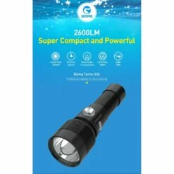 S26 Phare De Plongée 2600 Lumen - Divepro -Sub-Odyssee Soldes Magasin divepro phare plongee s26 sub odyssee lyon pas cher 3