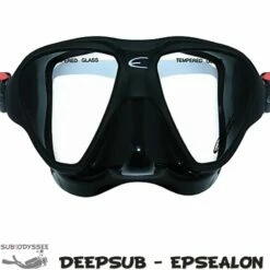 DEEPSUB Masque Silicone Noir - Epsealon -Sub-Odyssee Soldes Magasin epsealon masque deepsub silicone noir pas cher sub odyssee 1