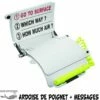 Ardoise Poignet PRO 3 Volets Avec Messages & Crayon -Sub-Odyssee Soldes Magasin esm ardoise de poignet pro 3 volets messages pas cher sub odyssee