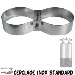 Cerclage Inox Standard Pour Bi-Bouteille Inox Largeur : 50mm