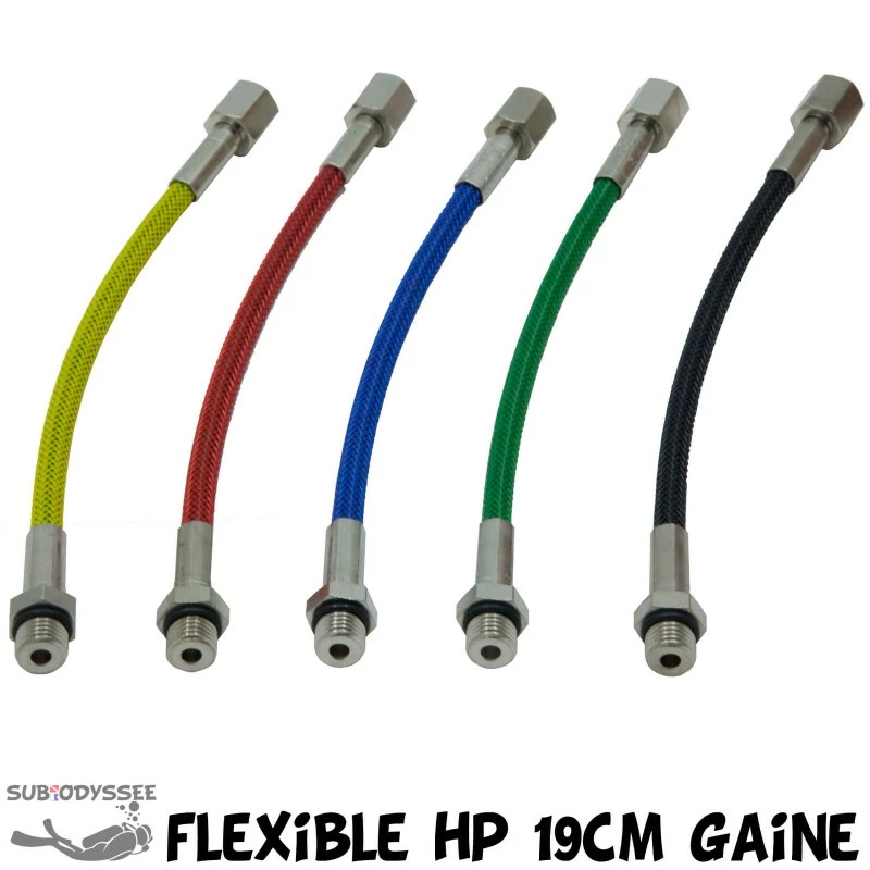 Flexible Haute Pression Gainé (HP) 19cm Pour Manomètre - ESM 3 Flexible Haute Pression Gainé (HP) 19cm Pour Manomètre - ESM