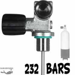 Robinet 1 Sortie 230 Bars Air M25x200