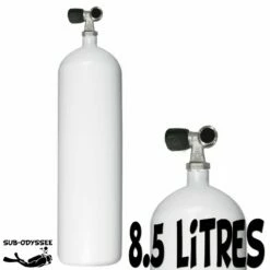 Bouteille 8.5 Litres Long 230 Bars Acier 1 Sortie Fond Plat - Eurocylinder