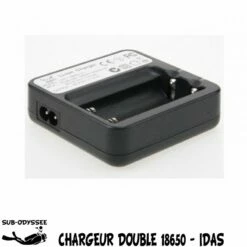 Chargeur Double Pour Batteries 18650 Lithium (240') 4.2V 1A - IDas / ITorch