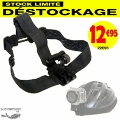 Support De Casque Pour Mini Caméra - Intova - DESTOCKAGE