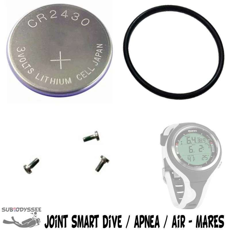 Kit Pile SMART (pile + Joint + 2 Vis Capot + 1 Vis Bracelet) - Mares 3 Kit Pile SMART (pile + Joint + 2 Vis Capot + 1 Vis Bracelet) - Mares