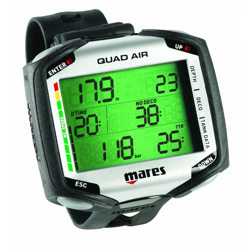 QUAD AIR Ordinateur Plongée (+ Emetteur En Option) - Mares 3 QUAD AIR Ordinateur Plongée (+ Emetteur En Option) - Mares