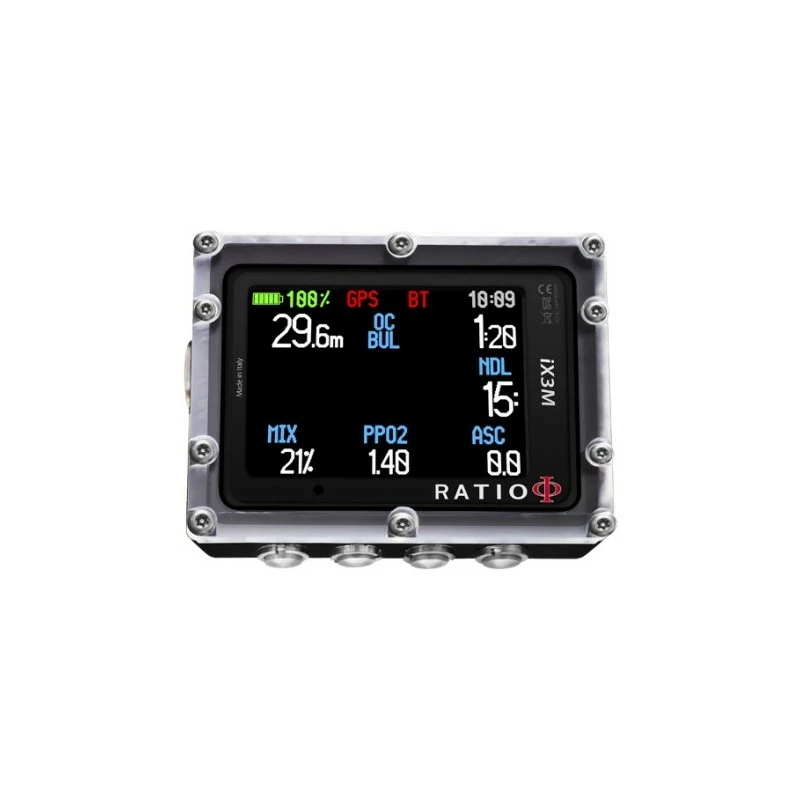 Ordinateur De Plongée IX3M DEEP Air/Nitrox/Trimix Normoxique - RATIO 3 Ordinateur De Plongée IX3M DEEP Air/Nitrox/Trimix Normoxique - RATIO