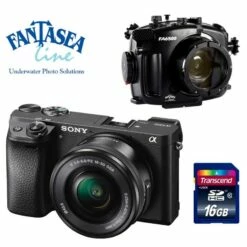 Pack Plongée Caisson Fantasea+ Appareil Sony A6300 + Objectif 16-50mm + Carte Mémoire 16 Go