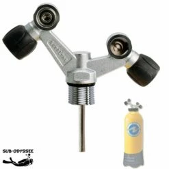 Robinet TAG 230 Bars 2 Sorties Pour Bouteille De Plongée - AQUALUNG