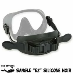 Sangle Masque EZ Silicone Noir - Subgear / Scubapro