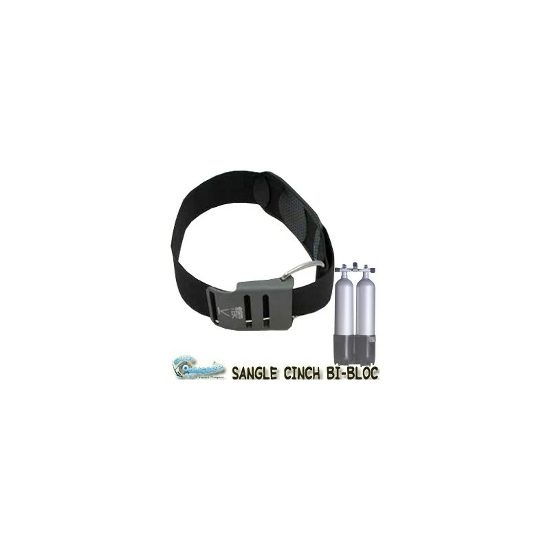 BEUCHAT Sangle Pour BI-BOUTEILLE Boucle ALUMINIUM Cinch Band 3 BEUCHAT Sangle Pour BI-BOUTEILLE Boucle ALUMINIUM Cinch Band