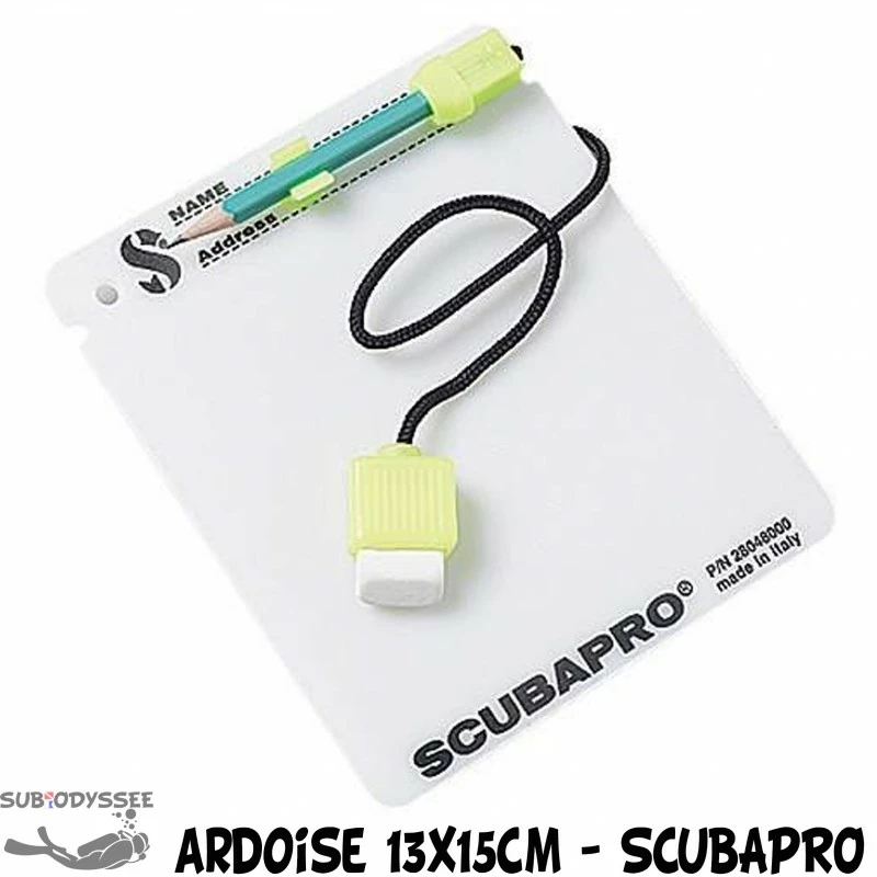 Ardoise Sous-marine 13x15 Cm - Scubapro 3 Ardoise Sous-marine 13x15 Cm - Scubapro