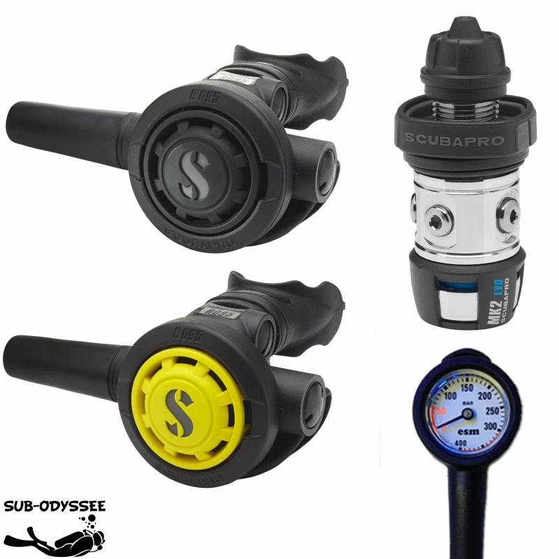 Pack MK2 EVO R095 + Octopus R095 + Manomètre - Scubapro 3 Pack MK2 EVO R095 + Octopus R095 + Manomètre - Scubapro