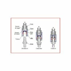 Raccord Rapide Pour AIR 2 Scubapro Pour Flexible Moyenne Pression - Scubapro -Sub-Odyssee Soldes Magasin scubapro raccord adaptateur rapide pour inflateur respirateur air 2 gilet stabilisateur sub odyssee pas cher 1