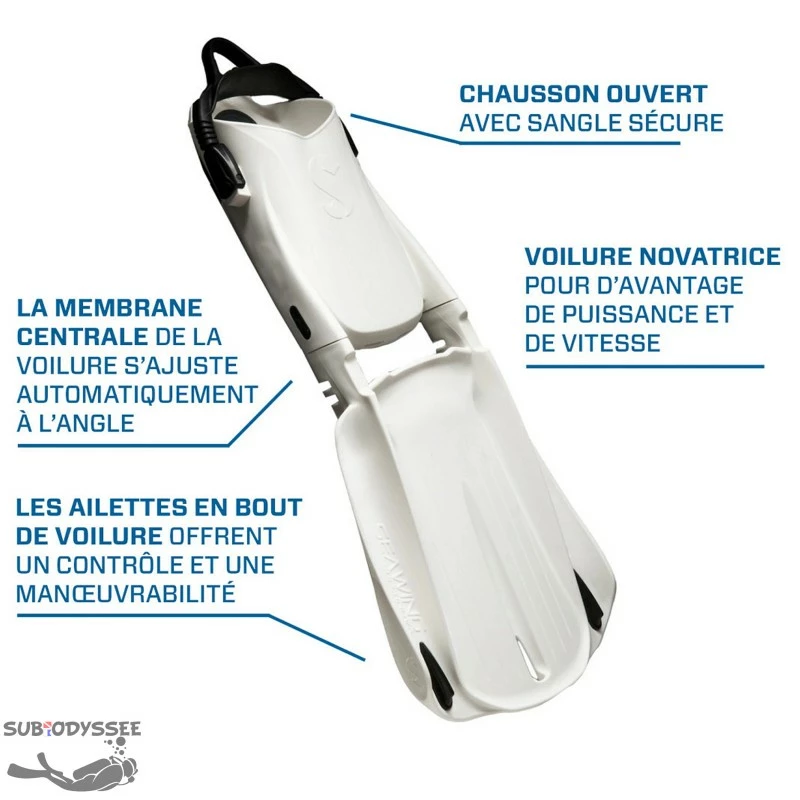 SEAWING SUPERNOVA Blanche Palme Demontable - Scubapro 7 SEAWING SUPERNOVA Blanche Palme Demontable - Scubapro – Image 5