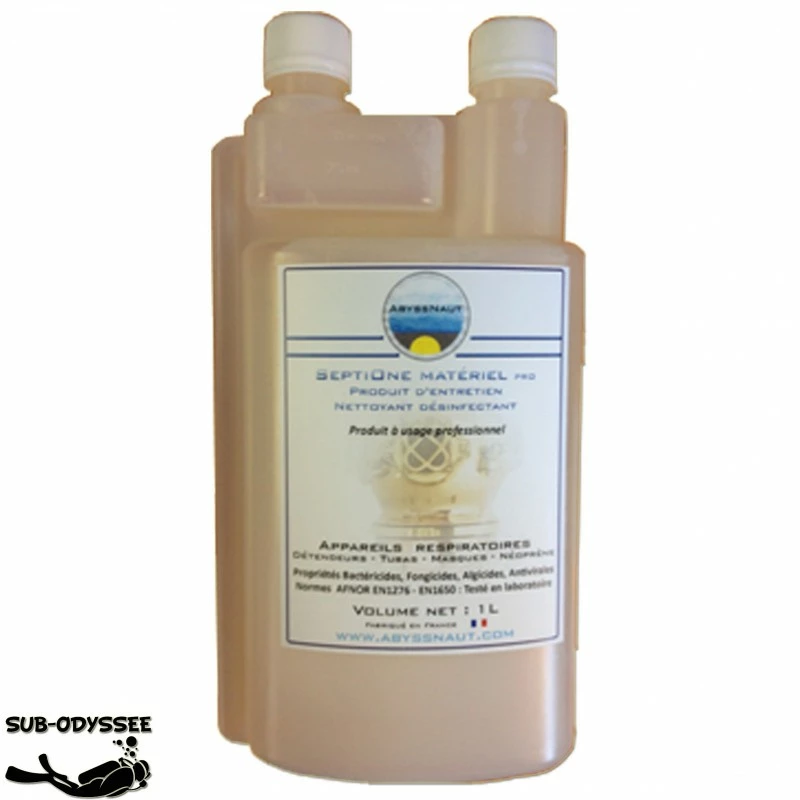 SEPTIONE Désinfectant Matériel PRO 1Litre (0.5%) - Abyssnaut 3 SEPTIONE Désinfectant Matériel PRO 1Litre (0.5%) - Abyssnaut