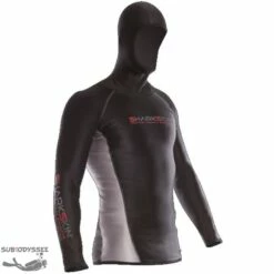 T-shirt LONG SLEEVE CHILLPROOF Homme à Cagoule - SHARKSKIN