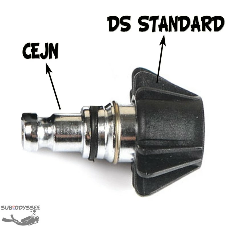 Raccord Adaptateur CEJN (Mâle) : Inflateur DS Standard (femelle) 3 Raccord Adaptateur CEJN (Mâle) : Inflateur DS Standard (femelle)