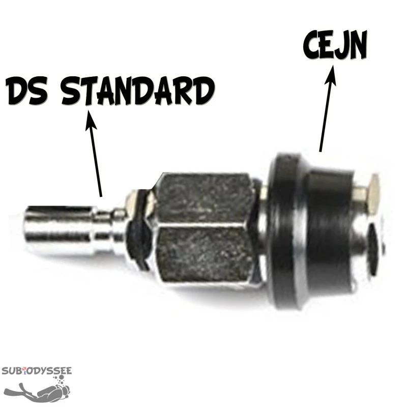 Raccord Adaptateur Inflateur DS (Mâle) : Inflateur CEJN (femelle) 3 Raccord Adaptateur Inflateur DS (Mâle) : Inflateur CEJN (femelle)