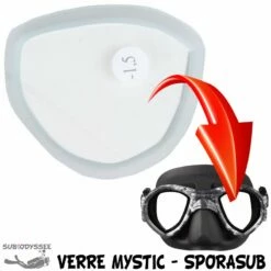 Verre Correcteur MYSTIC Négatif (-1.5 à -5.0) - Sporasub